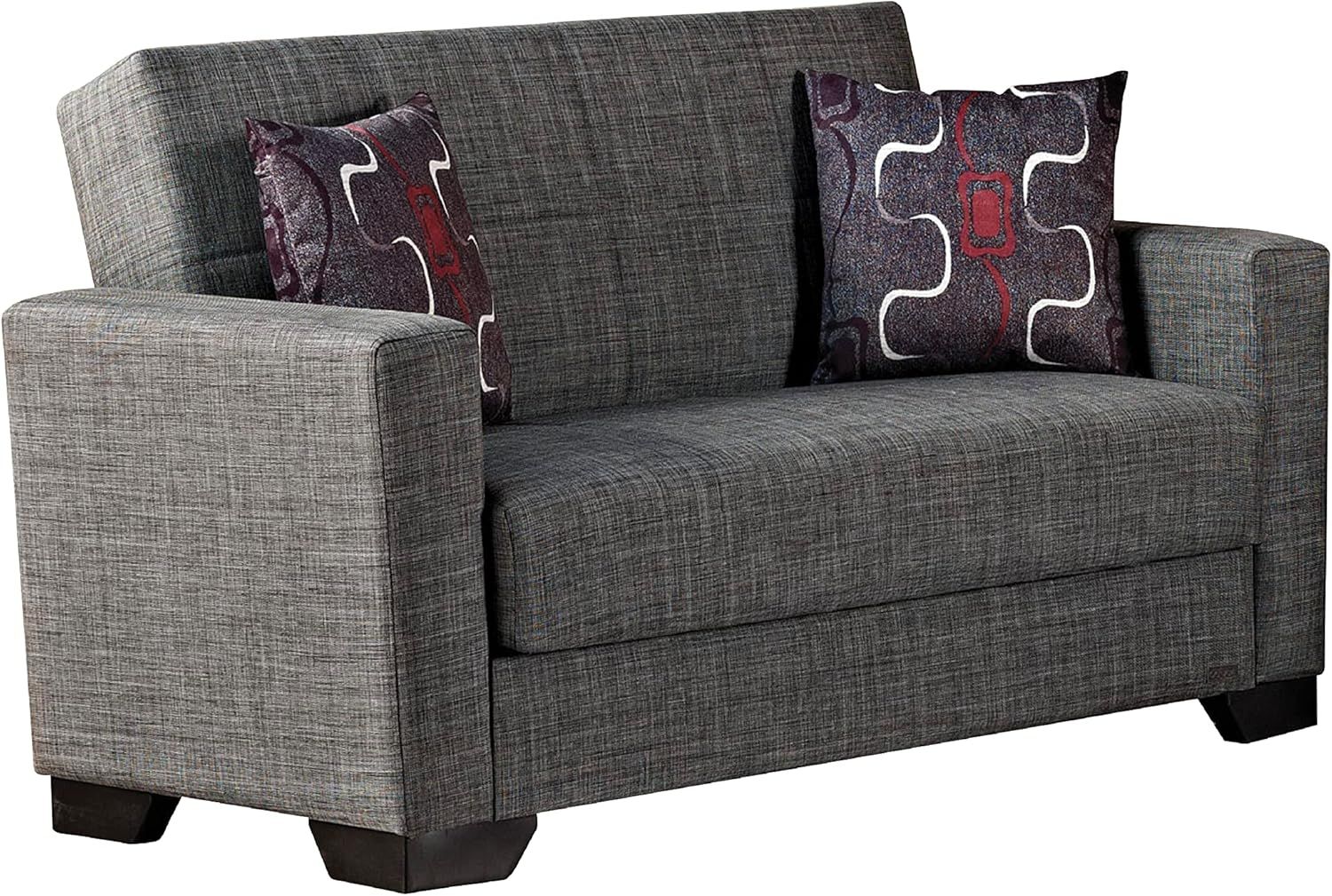 Amazon.com: Beyan Signature Vermont 63 In. Convertible Sleeper Loveseat ... intended for Design features that make the Beyan Signature Vermont brown loveseat a smart furniture choice