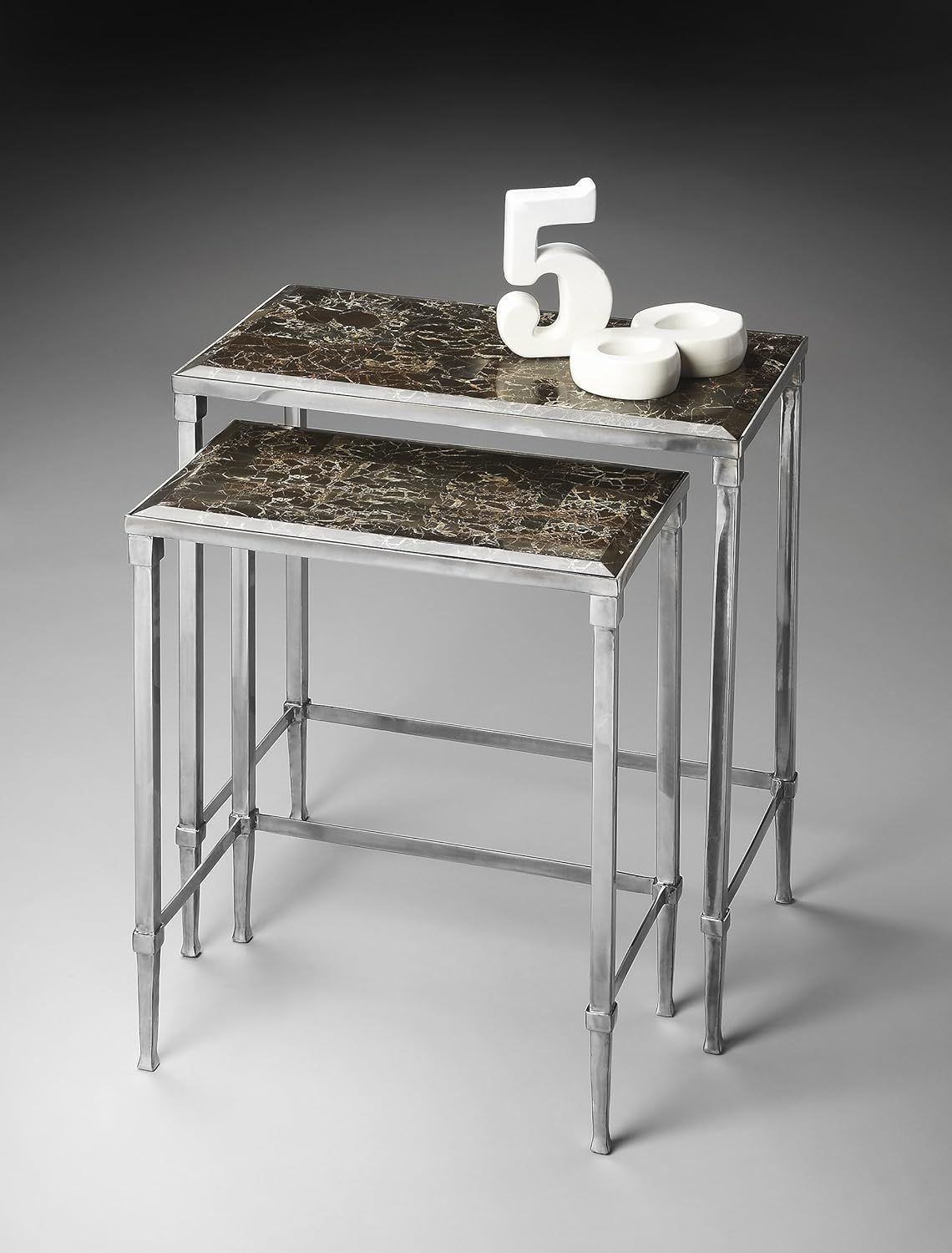 Amazon.com: Butler Loft 2 Piece Nesting Tables : Home & Kitchen with regard to Exploring the Design Heritage Behind Butler Stone Nesting Tables