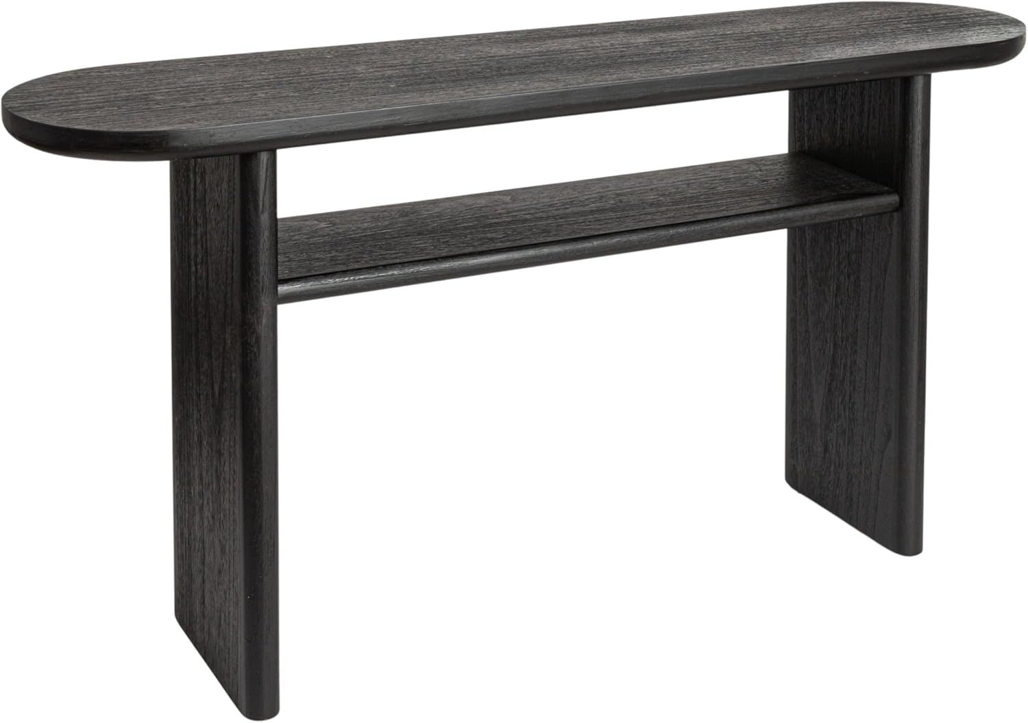 Amazon.com: Creative Co-Op Sturdy Firwood Console Table, Black : Home ... inside Comparing Firwood vs Other Woods for Console Table Construction