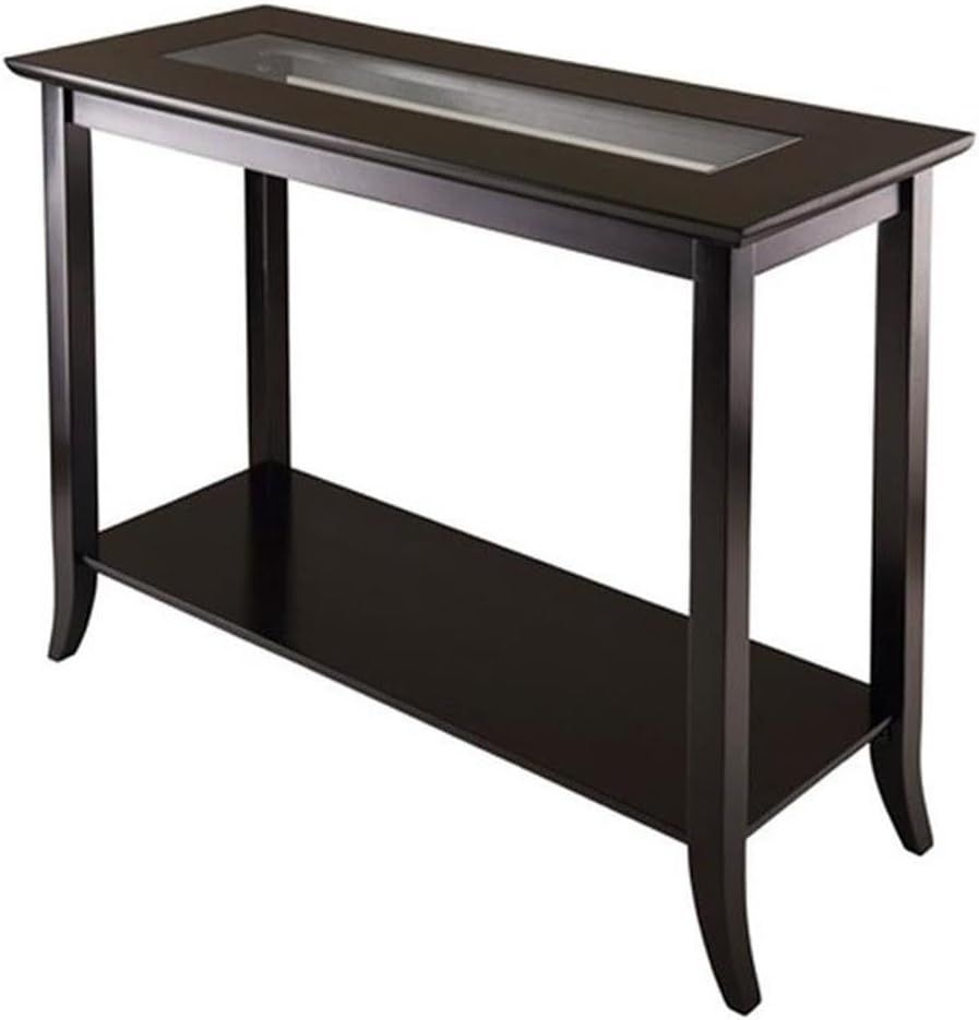 Amazon.com: Pemberly Row Rectangular Transitional Solid Wood Console ... intended for Design elements that define the Pemberly Row rectangular solid wood console table