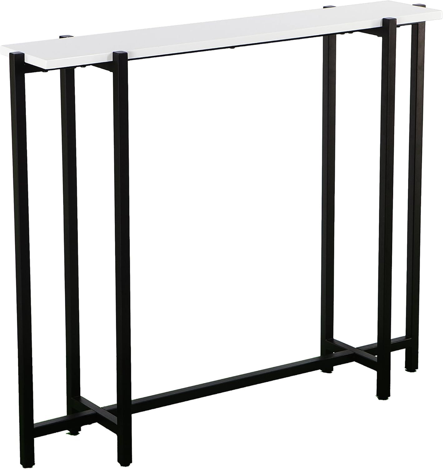 Amazon.com: Sei Furniture Helena Contemporary Narrow Console Table In ... for Helena Contemporary Narrow Console Table - Black With White