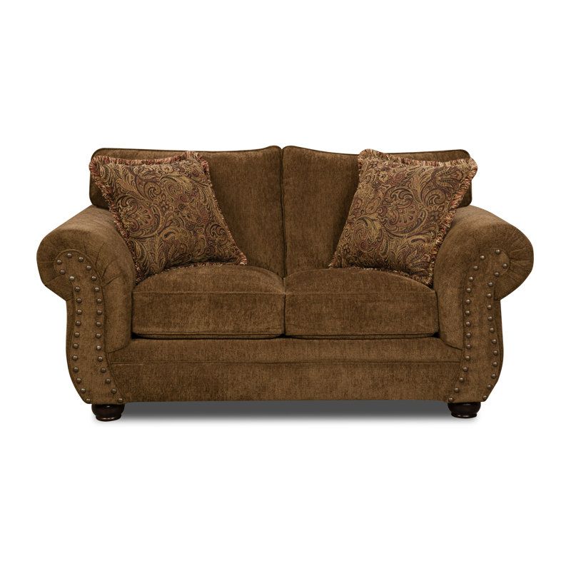 Astoria Grand Freida Chenille 71" Rolled Arm Loveseat & Reviews | Wayfair intended for Elevate Your Guest Room The Stylish Chenille Loveseat Bed Solution