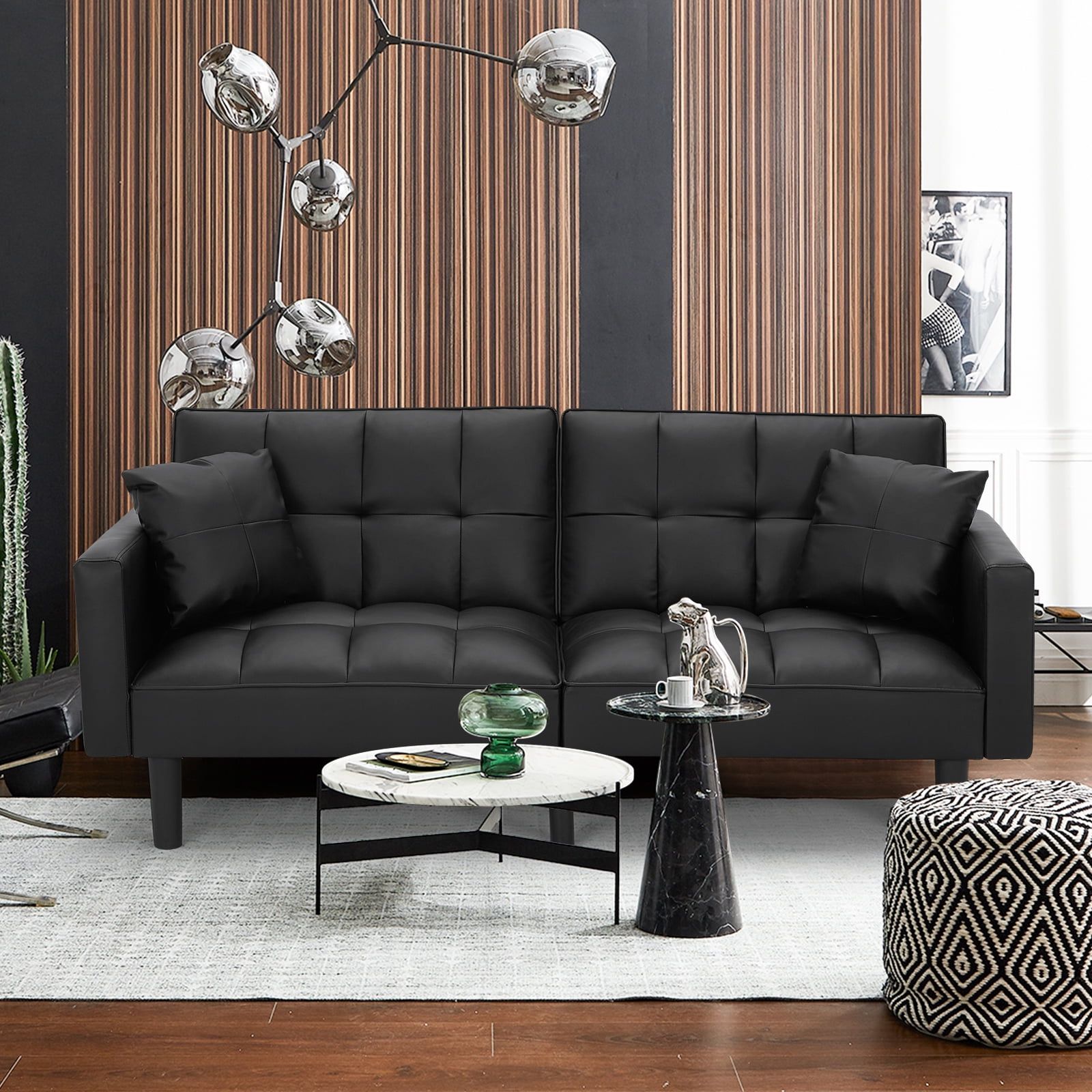 Avawing Modern Upholstered Sofa Bed, Convertible Sectional Sofa ... intended for Choosing the right convertible sofa for your home layout