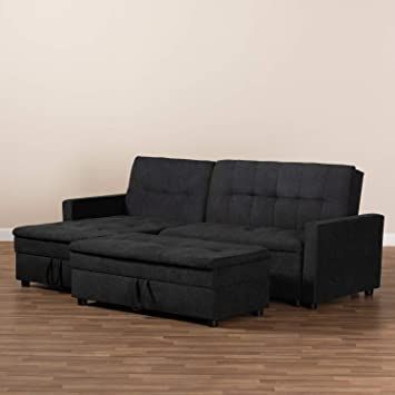 Baxton Studio Noa Modern And Contemporary Dark Grey Fabric Upholstered ... within Your Guide to Choosing the Perfect Left Facing Sectional Sofa