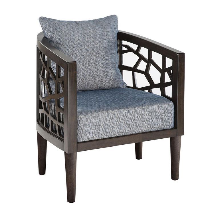 Belen Kox Accent Chair, Belen Kox | Blue Accent Chairs, Living Room ... with regard to Smart Living Clay Corner Chair, Belen Kox