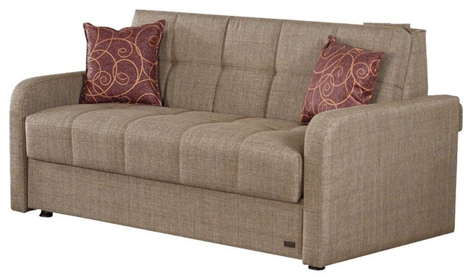 Beyan Signature Madrid 69" Fabric Pull Out Sleeper Sofa In Brown ... regarding Beyan Signature Madrid 69" Fabric Pull Out Sleeper Sofa In Brown