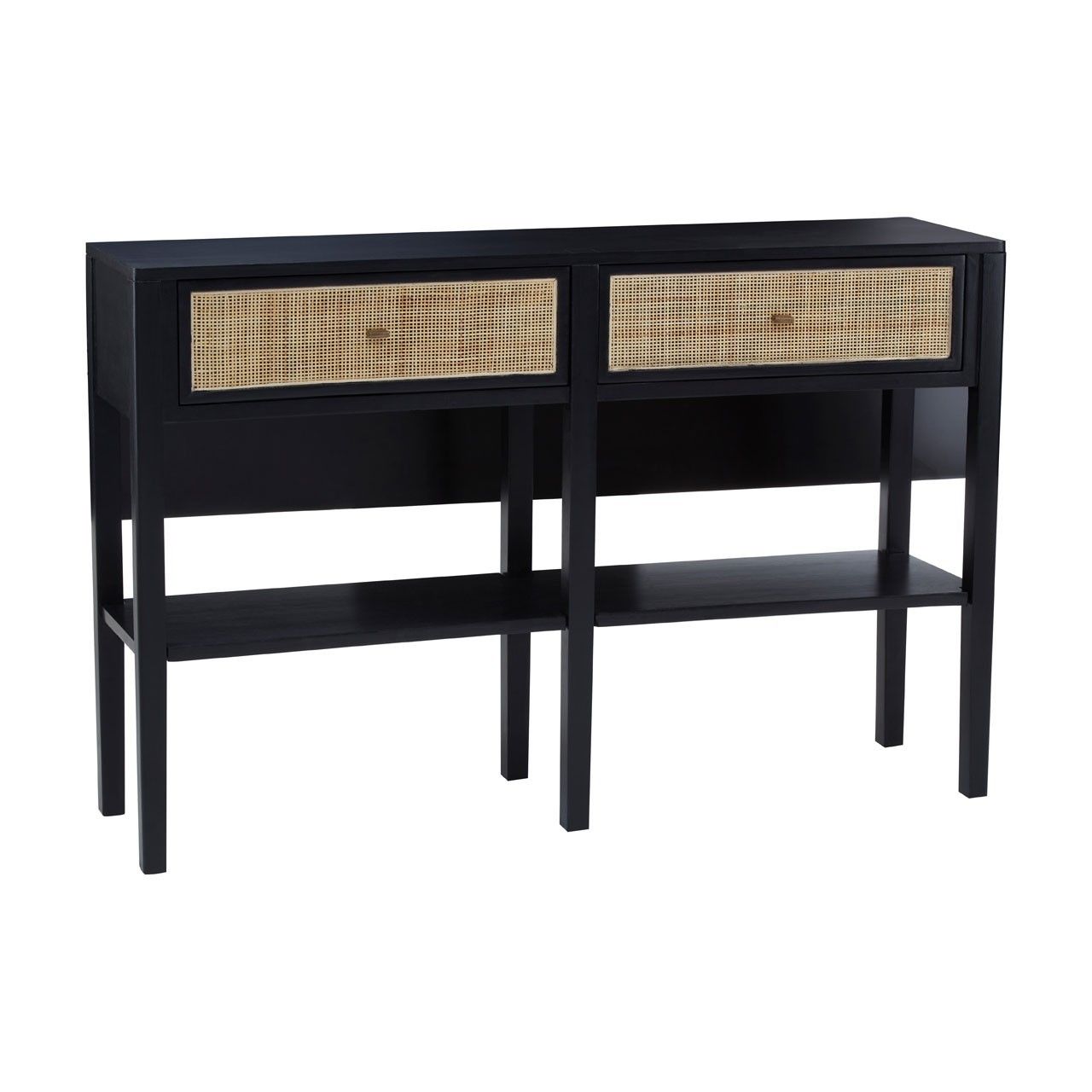 Black 2 Drawer Console Table | Mylestone Interiors within Design Tips for Incorporating Ellis 2 Drawer Console Table Black Into Your Room