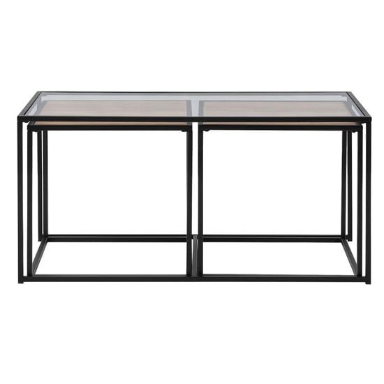 Black Glass Nest Coffee Tables At Aaron Copeley Blog pertaining to Exploring the Structural Innovation of Fluted Glass in Nested Coffee Table Designs