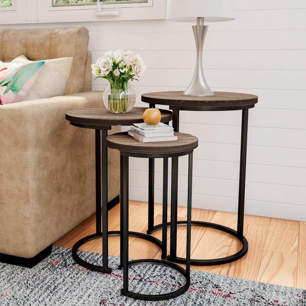 Black Metal Nesting Coffee Table | Lupon.gov.ph in Beyond the Basics Understanding the Versatility of Miles Nesting Tables