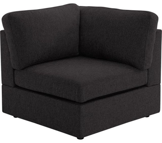 Bowery Hill Modern Fabric Sectional Sofa With Reversible Chaise In Gray ... pertaining to How to Choose the Perfect Sectional Sofa for Your Home Layout
