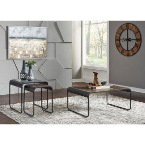 Boxer 3-Piece Occasional Table Set Cramco | Furniture Cart intended for Roma 3-Piece Occasional Table Set