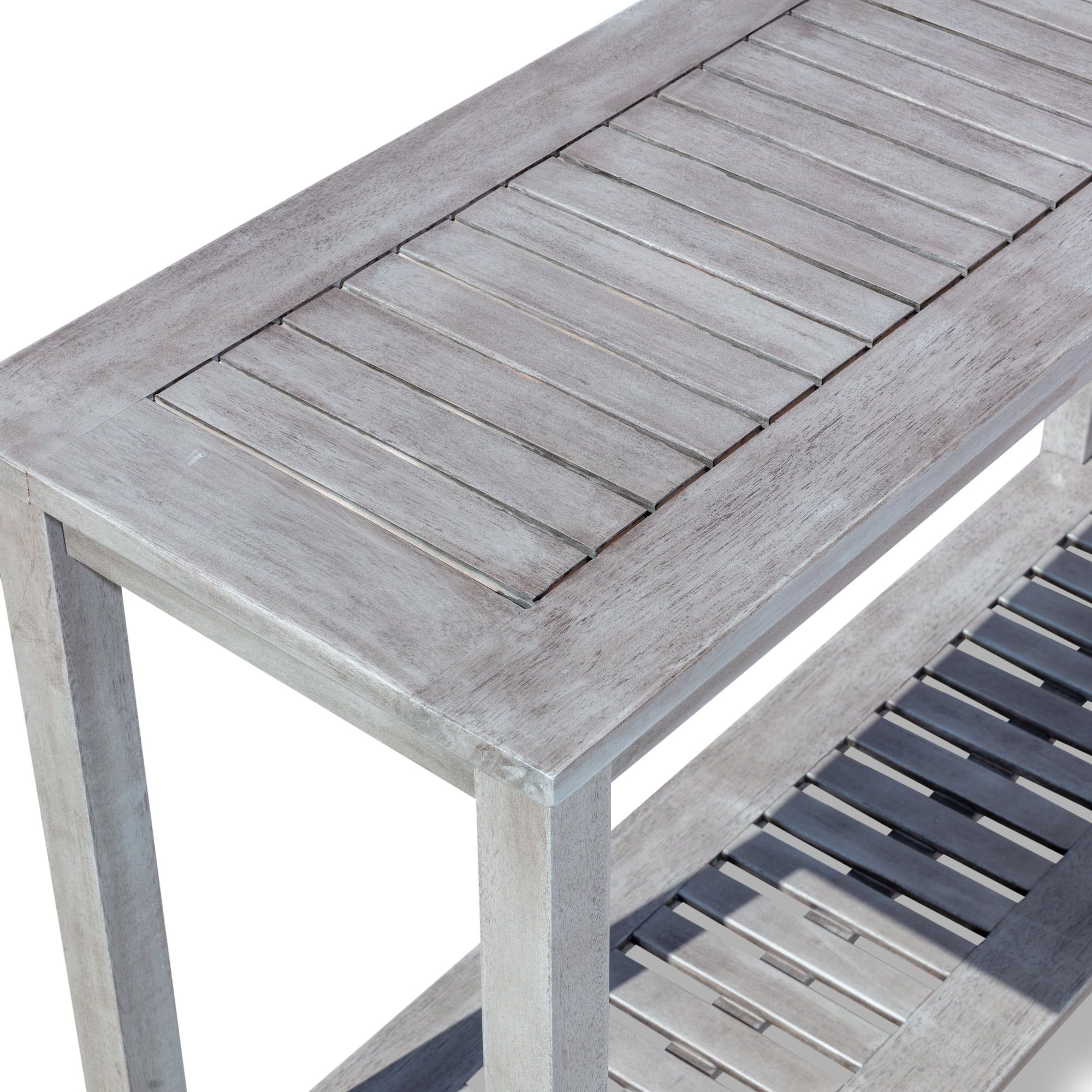Buy Dty Outdoor Living Longs Peak Eucalyptus Console Table, Silver Gray ... throughout Dty Outdoor Living Longs Peak Eucalyptus Nesting Tables, Espresso