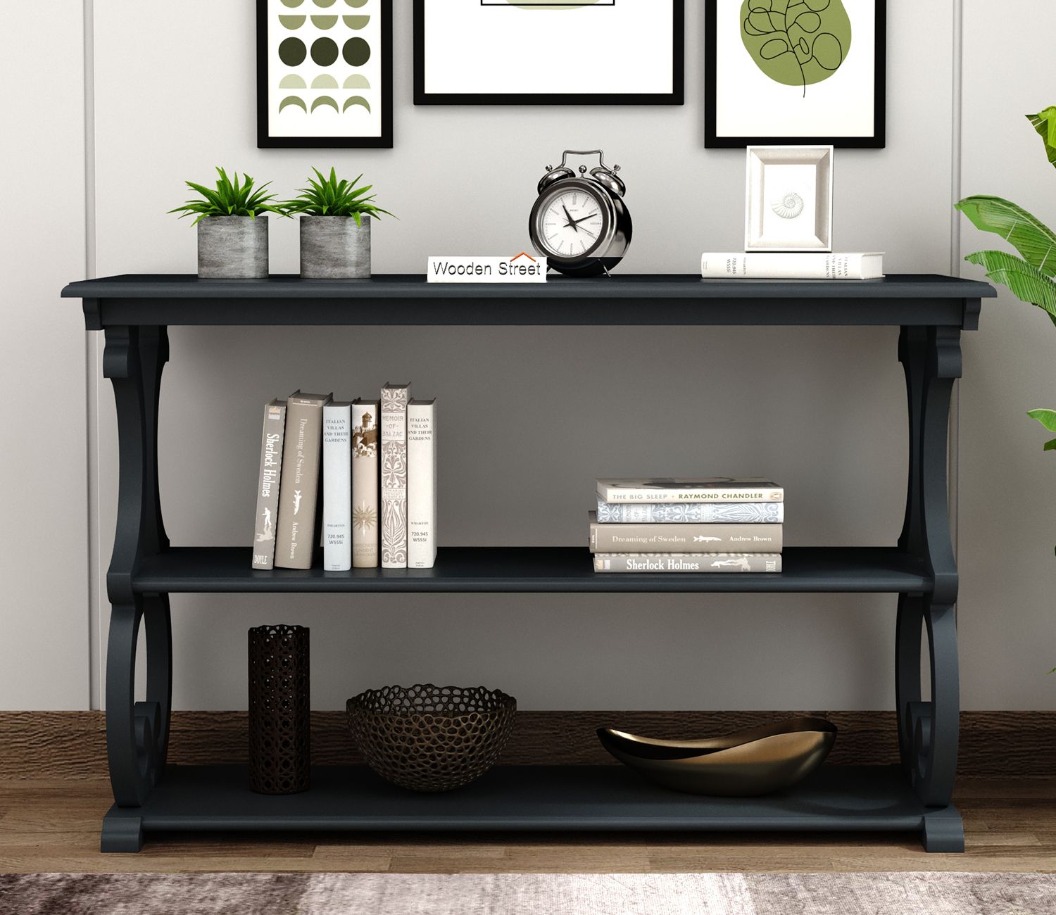 Buy Norwich Solid Wood Console Table (Black Finish) At 36% Off Online ... throughout Creating visual balance with console tables in different room layouts