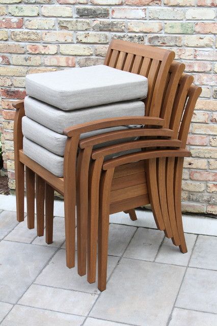 Caligari 6-Piece Eucalyptus Dining Set - Transitional - Outdoor Dining ... intended for Caligari 6-Piece Eucalyptus Dining Set