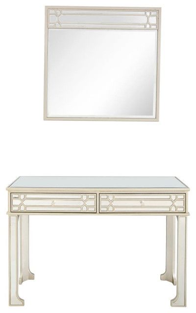 Camden Isle Aubrey Wall Mirror And Console - Contemporary - Console ... with regard to Camden Isle Aubrey Mirrored Console Table
