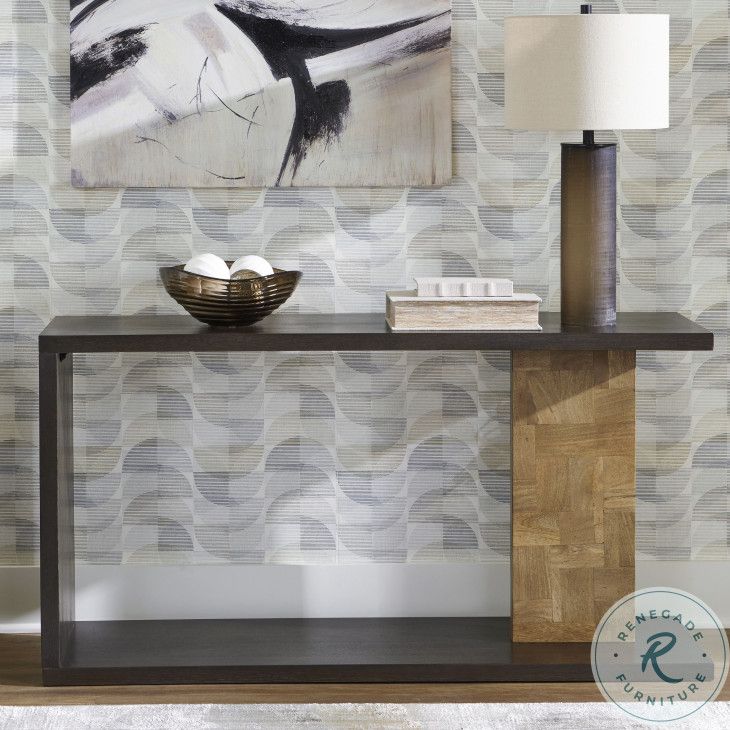 Camlett Dark Brown Console Sofa Table From Ashley Furniture | Coleman ... within Maximizing Space and Style with Camlett Console Sofa Table Selection