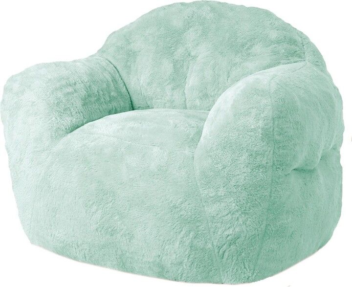 Caromio Giant Bean Bag Sofa Chair With Armrests High-Density Foam ... intended for Gewnee Bean Bag Sofa Chair With Armrests Stuffed High-Density Foam, Dark Gray