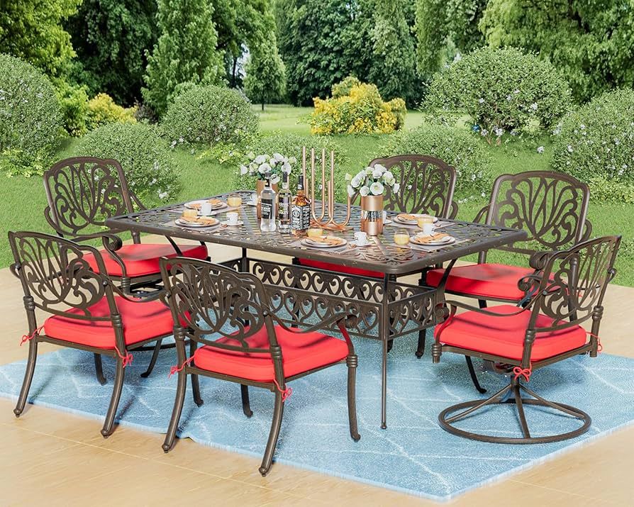 Cast Aluminum Outdoor Dining within Designing outdoor living spaces with durable aluminum dining sets