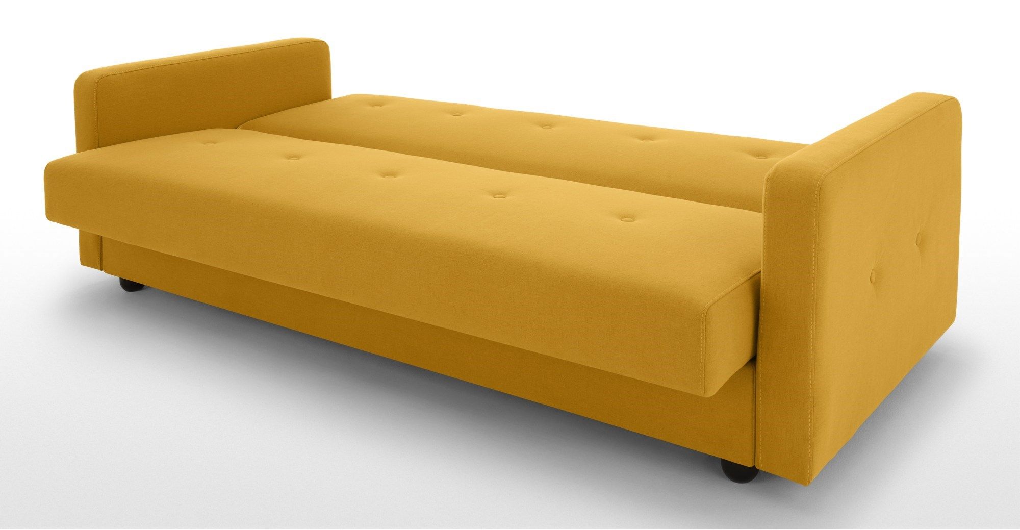 Chou Click Clack Sofa Bed With Storage Butter Yellow - Sleeper Sofas ... throughout Compact Floral Chenille Sofa Bed With Click-Clack Sleeper And Storage, Burgundy