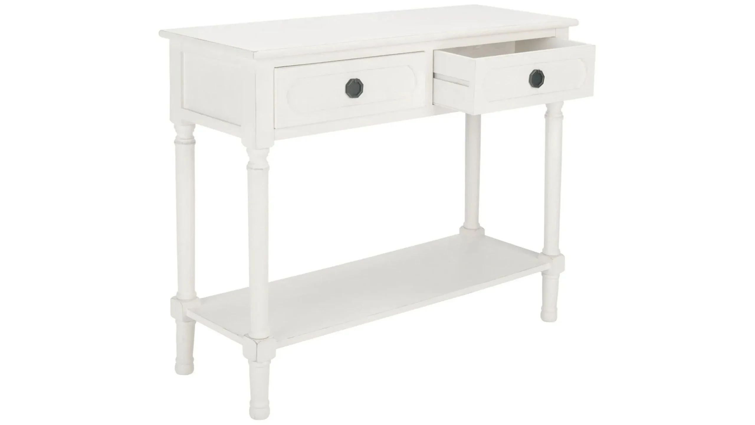 Christa 2 Drawer Console Table | Raymour &amp;amp; Flanigan with regard to Understanding the Versatility of Christa Sofa Tables in Modern Living Spaces