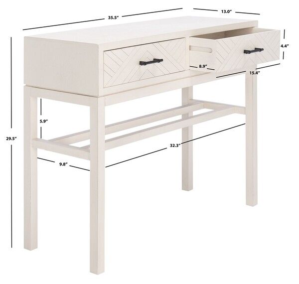 Cns5709A Console Tables - Furniture By Safavieh throughout Exploring the Versatility of the Safavieh Ajana 2 Drawer Console