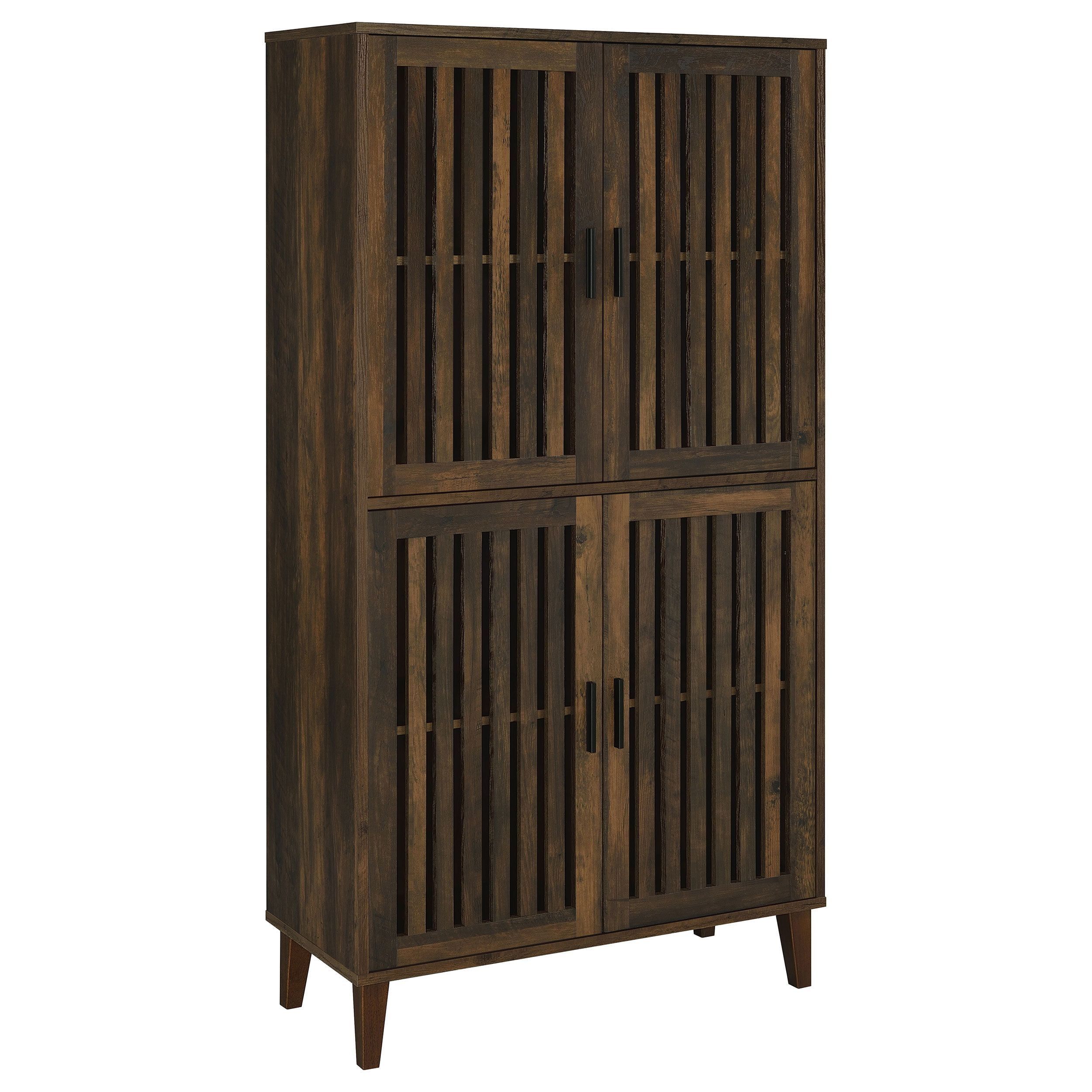 Coaster Elouise 4-Door Farmhouse Engineered Wood Tall Accent Cabinet ... pertaining to A Closer Look at the Elouise 4-door Engineered Wood Cabinet