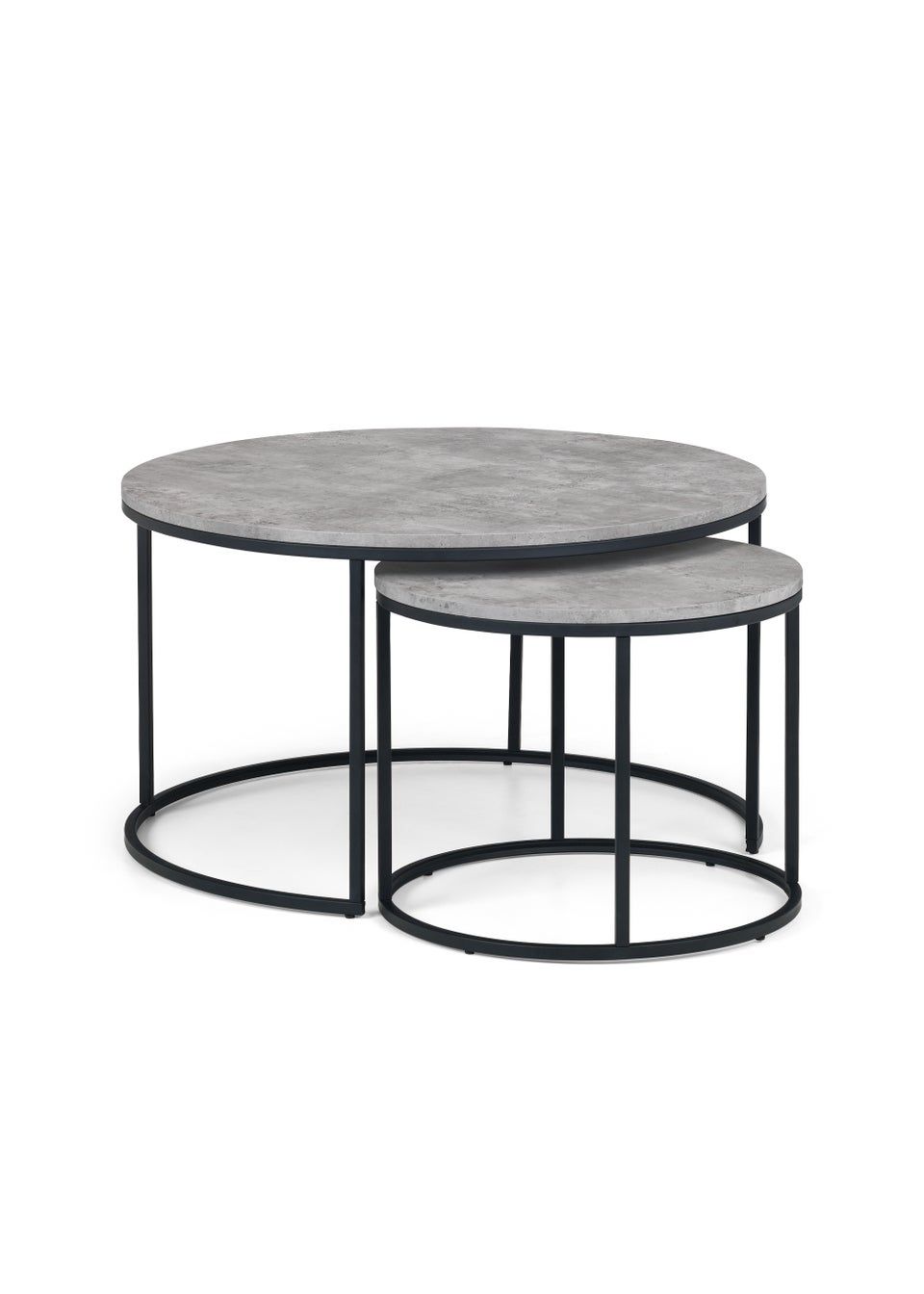 Coffee Tables | Round, Wooden & Oak Coffee Tables - Matalan for Novasolo Rustika Boat Wood Nesting Coffee Table Set 100Cm In Black Finish