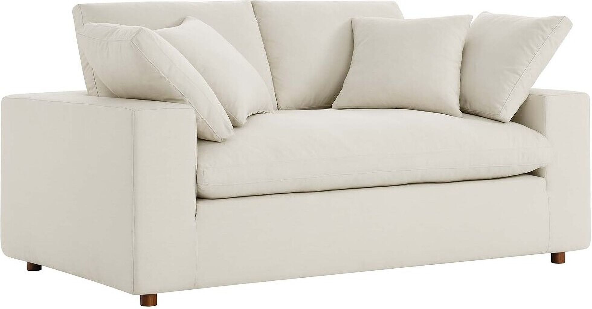 Commix Down Filled Overstuffed Loveseat In Light Beige By Modway ... for The Art of Comfort How the Commix Sleeper Sofa Elevates Your Living Room