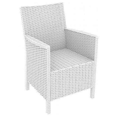 Compamia California Resin Wickerlook Patio Chair In White (Set Of 2 ... in How outdoor furniture shapes the way we entertain and relax in California climates
