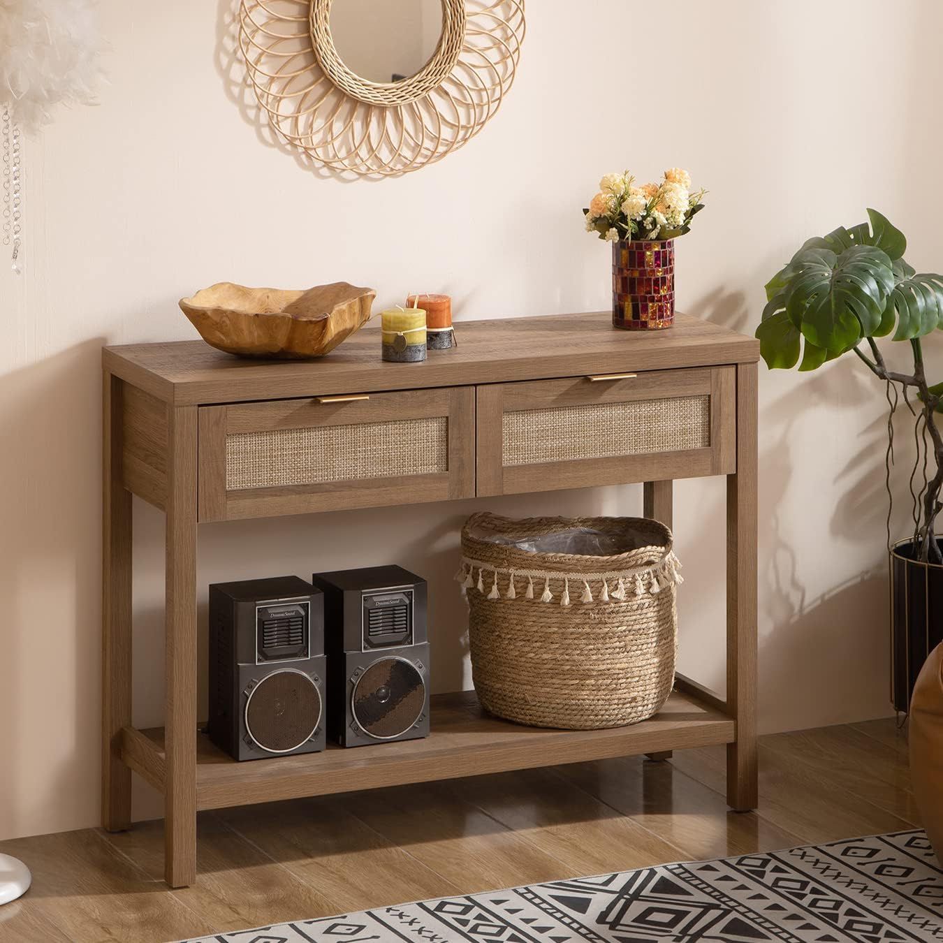 Console Table In Light Wood At Betty Pitts Blog inside Coaster Contemporary Wood Console Table With Hand Carved Drawers In Natural