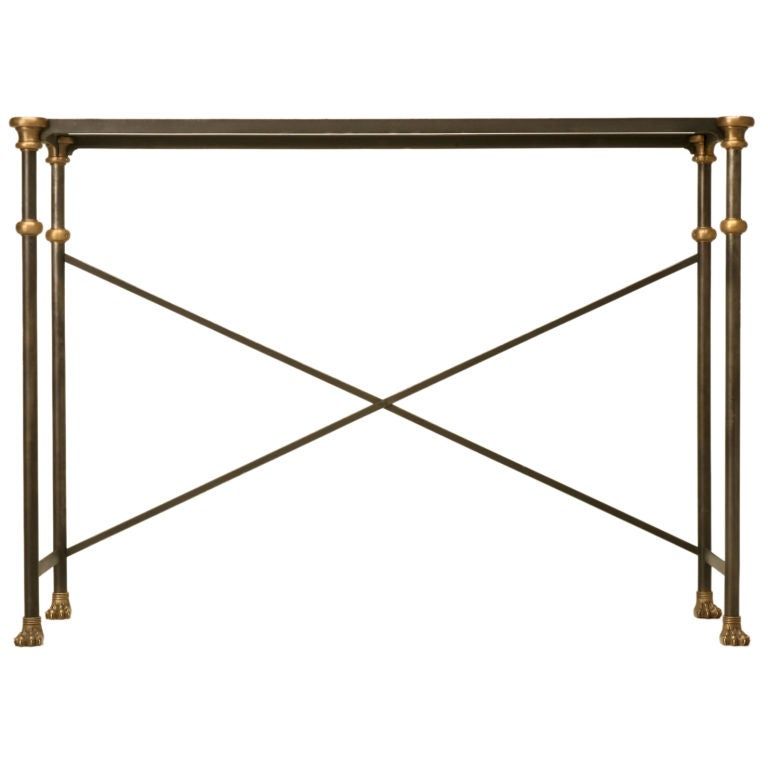 Console Table Stainless, Bronze Made In Chicago Any Dimension Optional ... for Understanding the Timeless Appeal of Bronze Console Tables