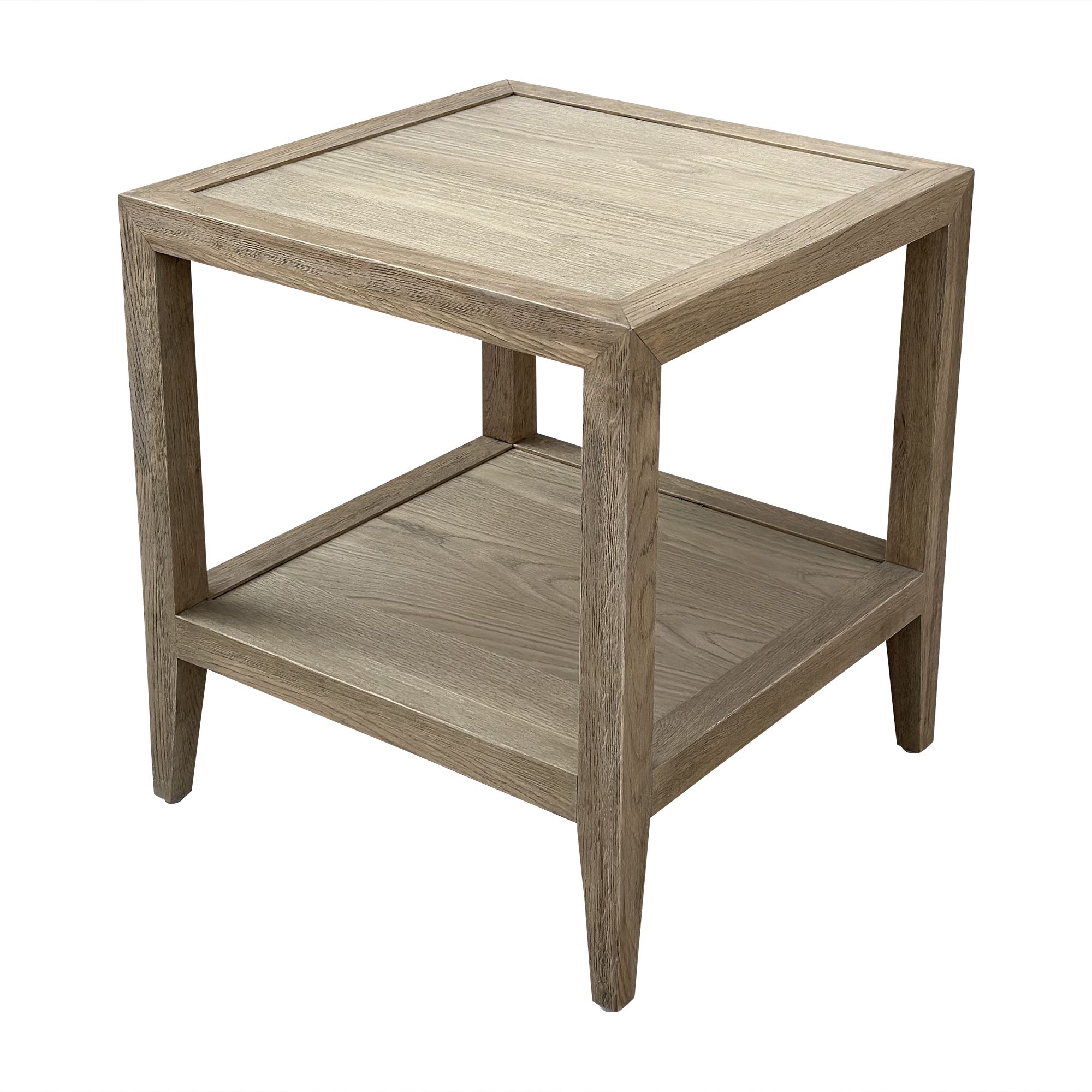 Contemporary Side Table - Weathered Oak - Humble Home for Landmark 60" Wide Sofa Table, Weathered Oak
