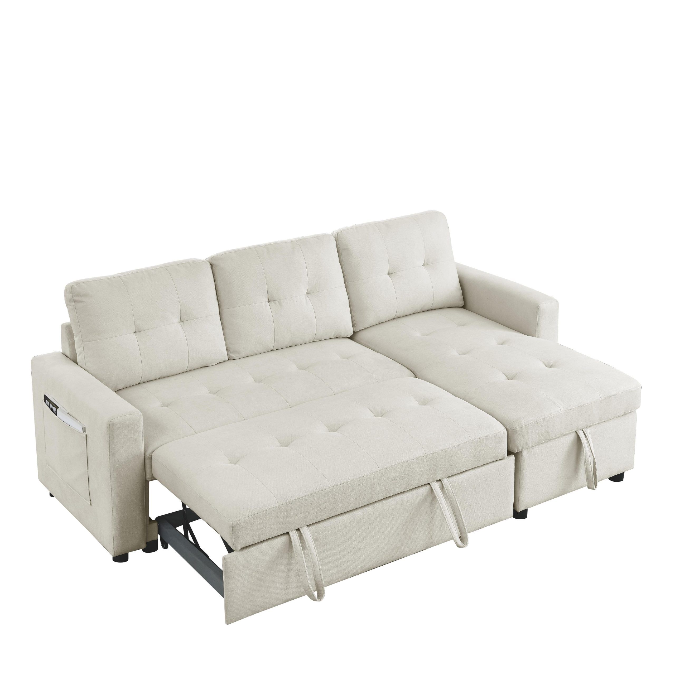 Costway Modular L-Shaped Sectional Sofa W/ Reversible Chaise & 2 Usb ... pertaining to Understanding the Versatility of a Reversible Chaise Sleeper Sofa