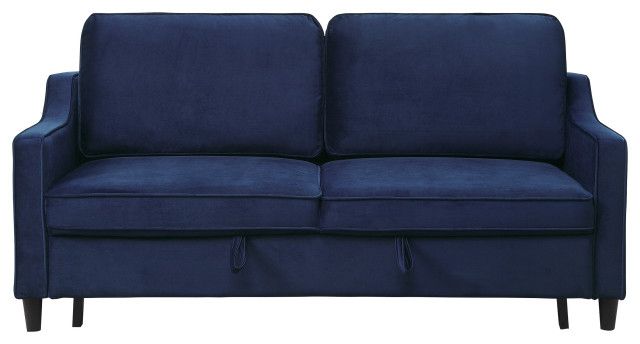 Dickinson Convertible Studio Sofa With Pull-Out Bed - Midcentury ... in Creating comfortable sleeping arrangements in compact living environments