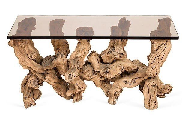 Driftwood Console Tables - Designer Picks & Photos within Understanding the Artistry Behind Driftwood Brown Console Tables