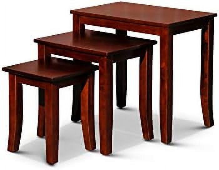 Dty Avon 3-Piece Nesting Tables Indoor Living Furniture Collection - Cherry - Walmart.com with regard to Dty Indoor Living Avon 3-Piece Nesting Table Indoor Furniture Collection, Espres