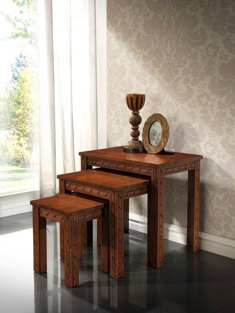 Dty Indoor Living Pueblo 3-Piece Nesting Table Indoor Furniture Collection - Transitional ... intended for The Practical Benefits of Incorporating Nesting Tables Indoors