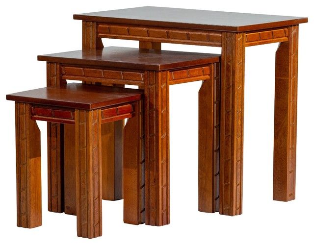 Dty Indoor Living Pueblo 3-Piece Nesting Table Indoor Furniture Collection - Transitional ... throughout Dty Indoor Living Avon 3-Piece Nesting Table Indoor Furniture Collection, Espres