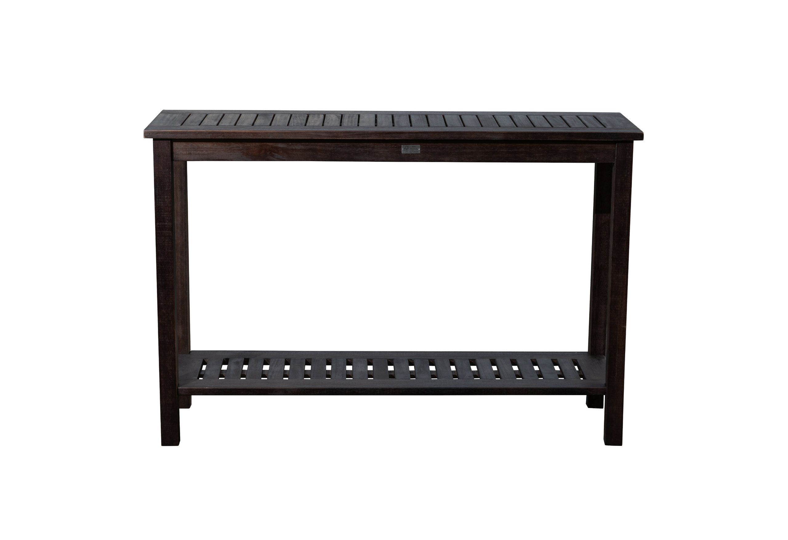 Dty Outdoor Living Longs Peak Eucalyptus Console Table - Transitional ... within The Art of Arrangement Understanding Your Longs Peak Nesting Table Setup
