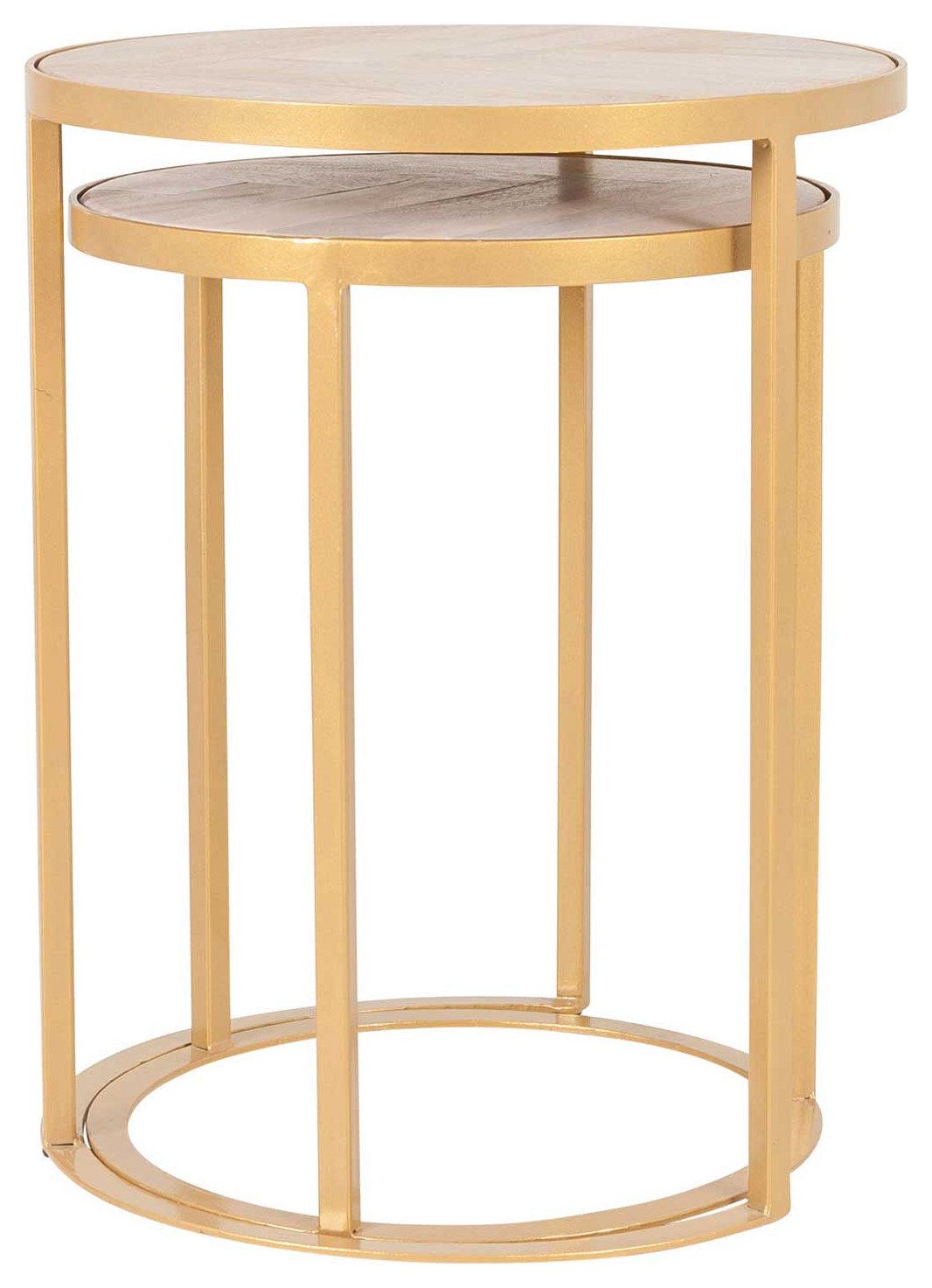 East At Main Mango Wood And Gold Iron Nesting Tables (Set Of 2 ... with A Deep Dive into the Craftsmanship of East at Main Nesting Tables