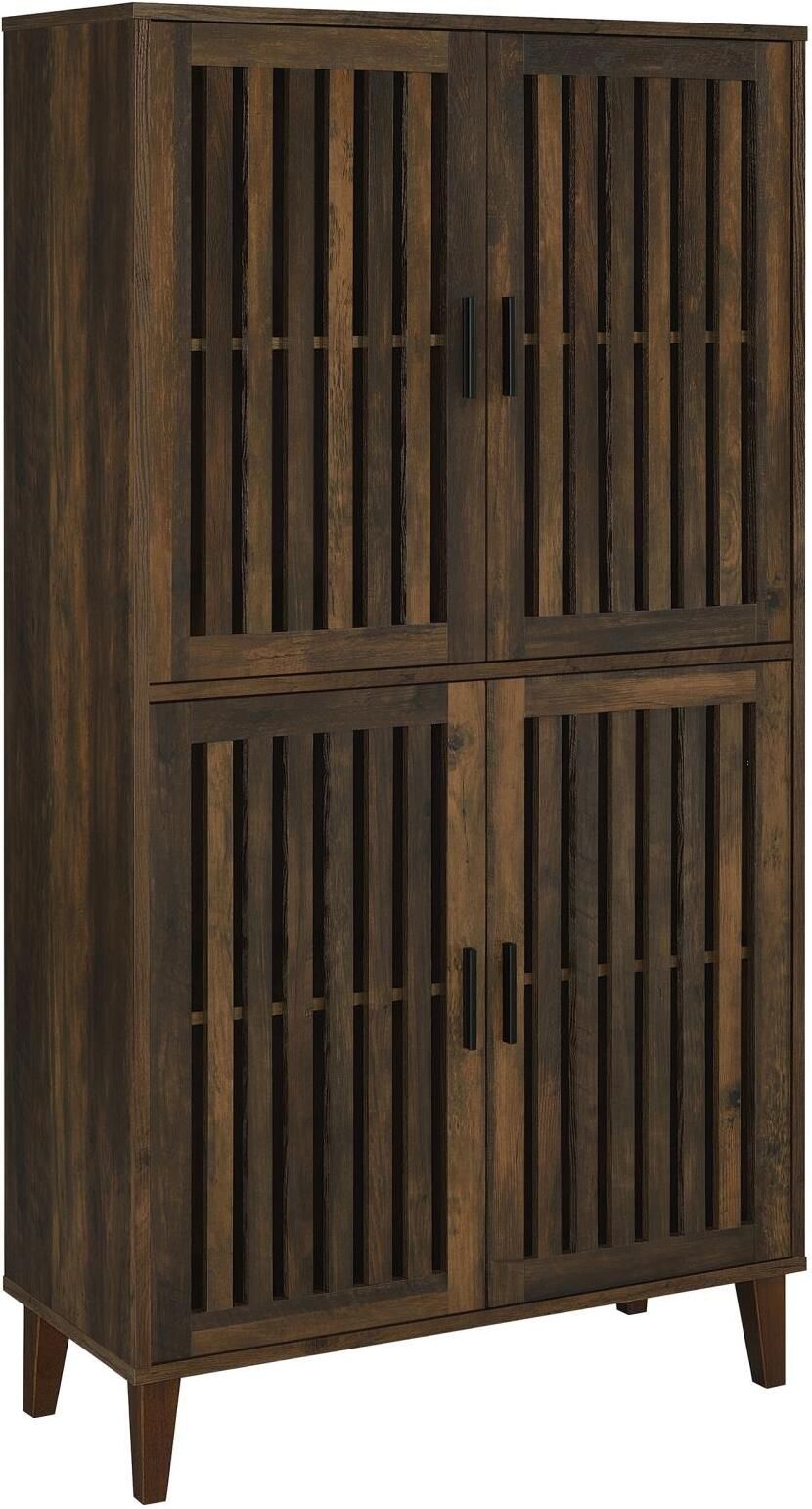 Elouise 4-Door Engineered Wood Tall Accent Cabinet Dark Pine By Coaster ... with A Closer Look at the Elouise 4-door Engineered Wood Cabinet