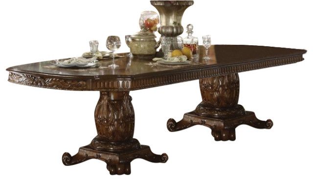 Emma Mason Signature Paragon Double Pedestal Dining Table In Cherry ... with regard to Emma Mason Signature Dream Sofa Table In Cherry