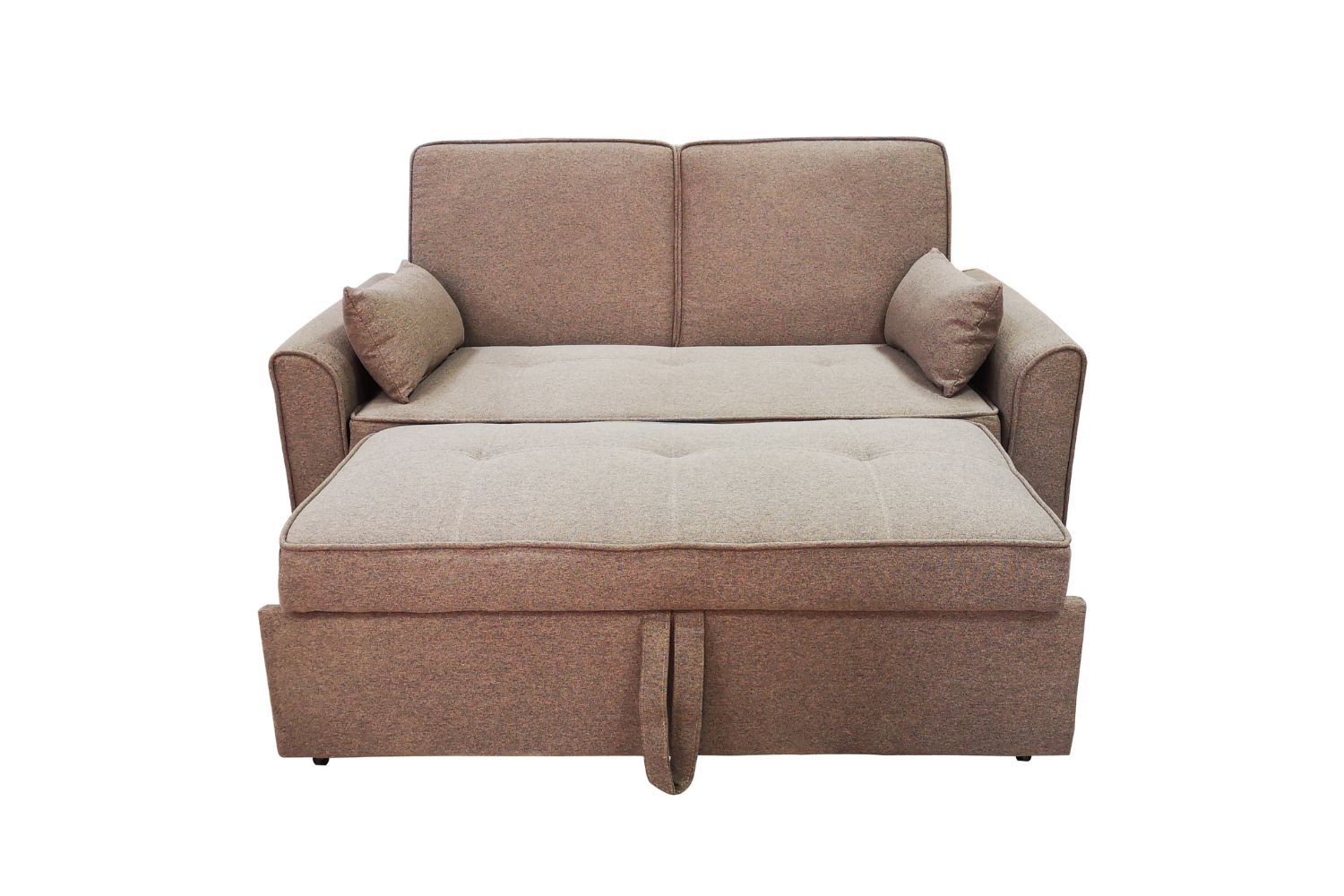 Eton Pull-Out Sofa Bed (Brown) intended for Beyan Signature Madrid 69" Fabric Pull Out Sleeper Sofa In Brown