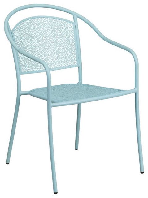 Flash Furniture 3 Piece 36&amp;quot; Square Steel Flower Print Patio Dining Set ... with The Charm of the Flash Furniture 5 Piece Patio Set Unpacked