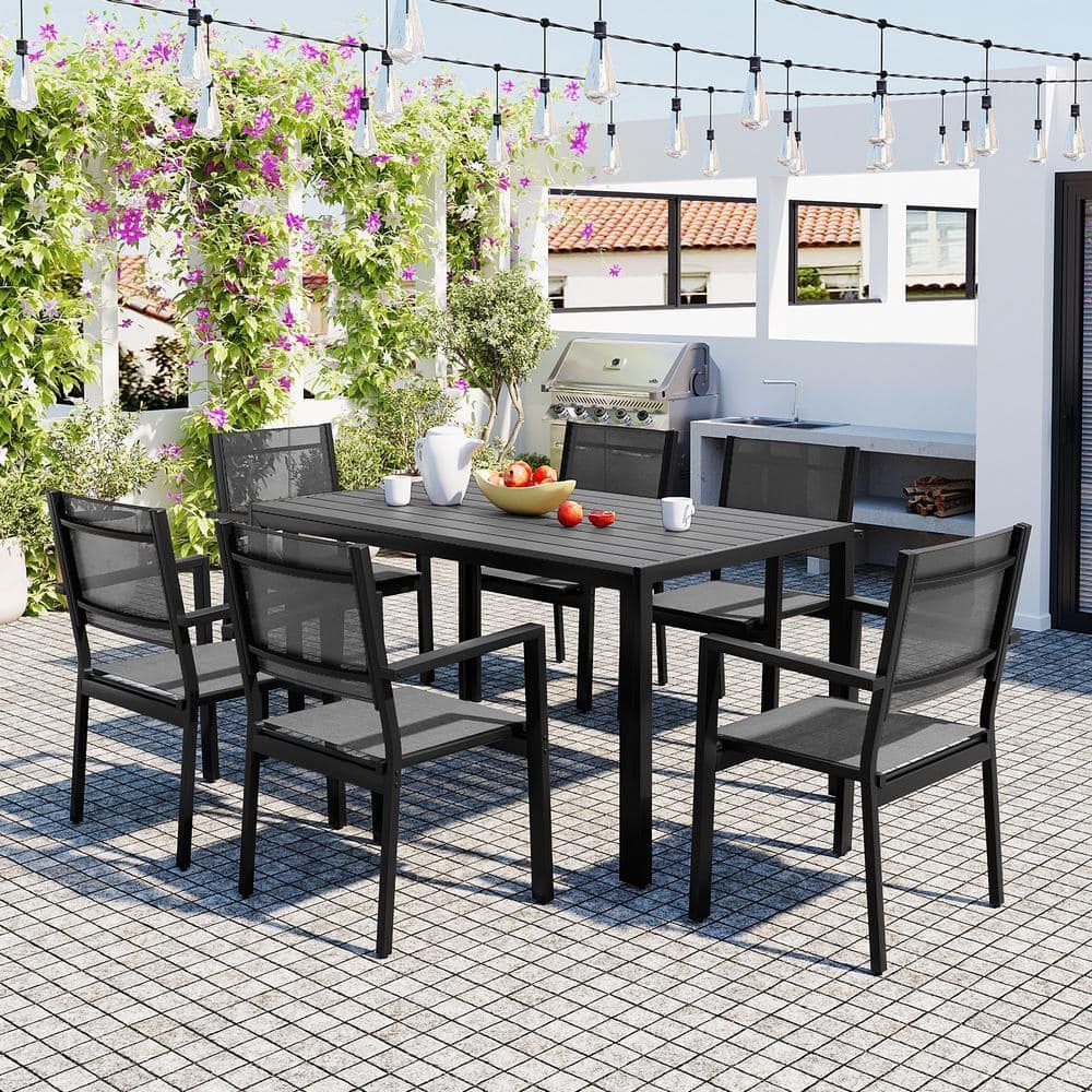 Flash Furniture 5-Piece Aluminum Outdoor Dining Set 23.5 In. Round ... pertaining to Understanding the durability and weather resistance of modern patio dining sets