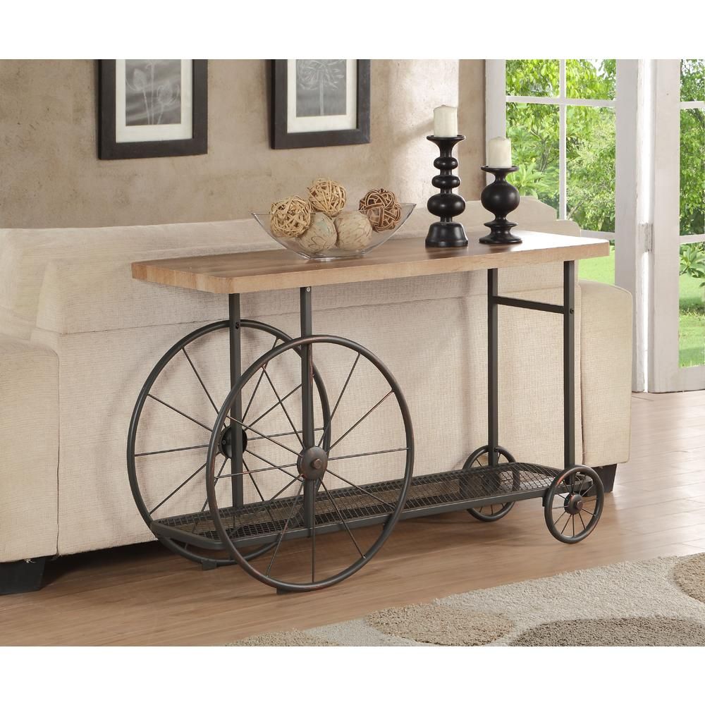 Francie Sofa Table, Oak &amp;amp; Antique Gray regarding Francie Sofa Table, Oak &amp;amp; Antique Gray