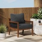 Freya Bohemian Wooden Armchair, Outdoor Patio Chair, Solid Acacia Wood ... in Eucalyptus Wood