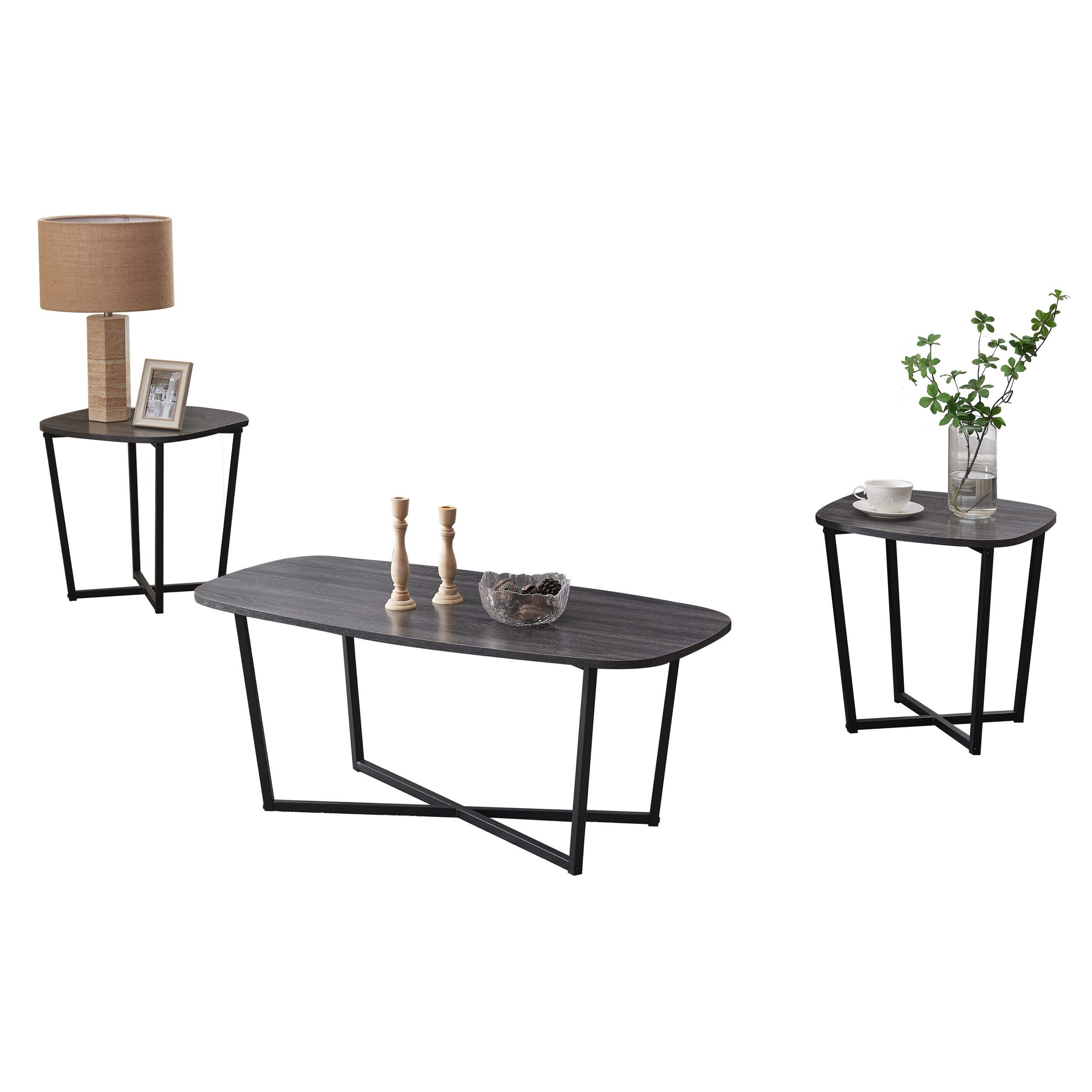 Galen 3 Piece Occasional Table Set – Taf Furniture for The evolution of casual dining with Dansk 3-Piece Occasional Table Set