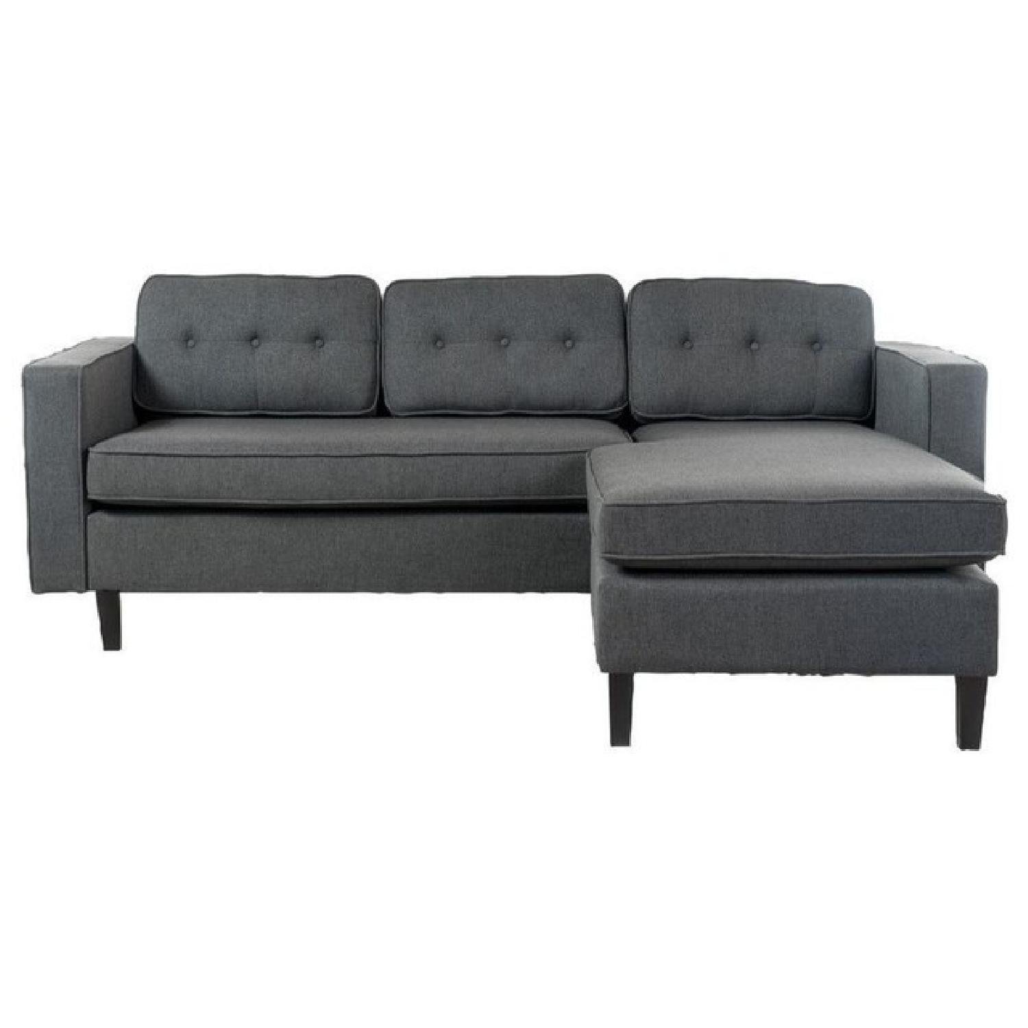 Gdf Studio 2-Piece Windsor Mid Century Fabric Sectional Sofa - Aptdeco within Designing with Color How the Utica Side Table Brightens Rooms
