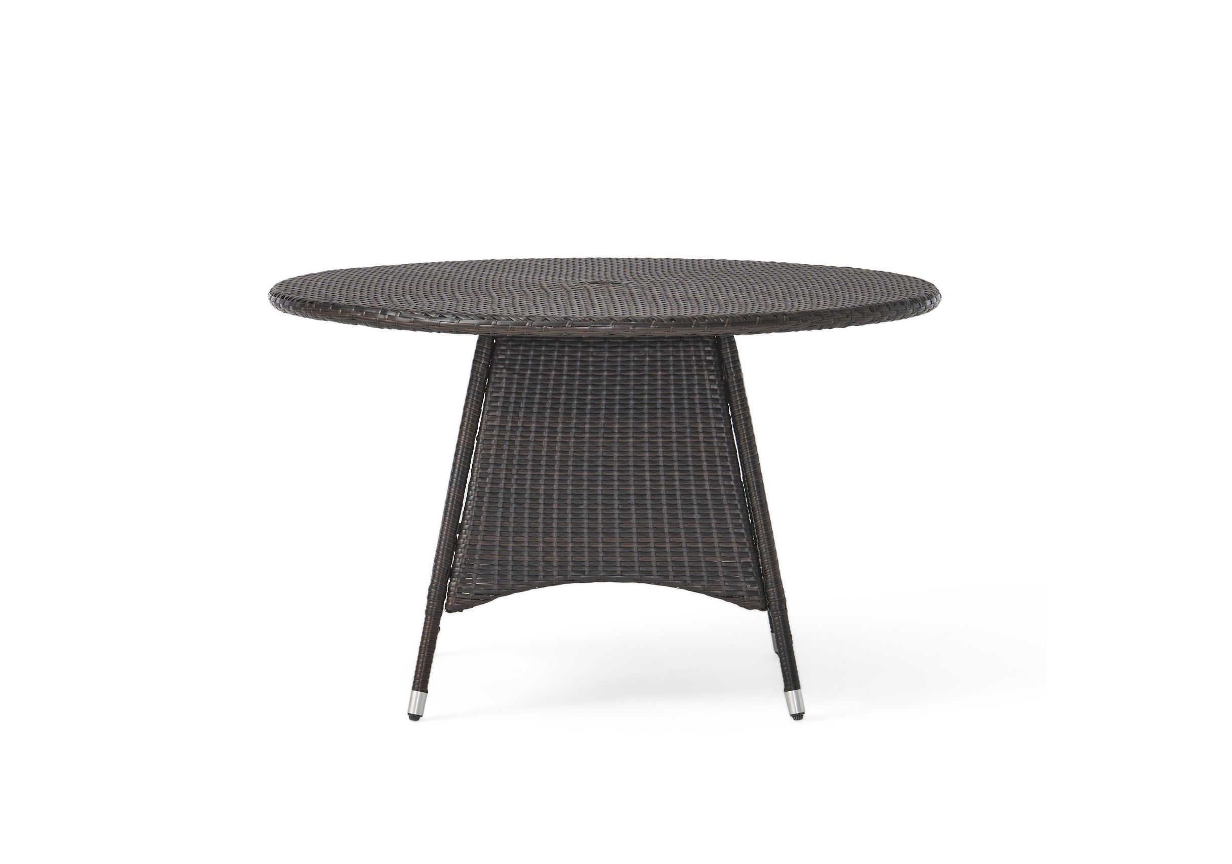 Gdf Studio 5-Piece Lorelei Outdoor Multibrown Wicker Dining Set ... regarding Designing Your Perfect Patio A Guide to Styling the Blake Wicker Set